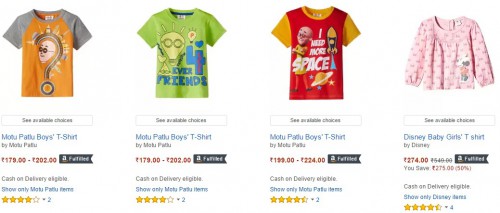 Buy Kids clothing 50% off or more from Amazon India