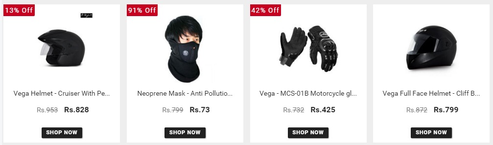 Bike Accessories Helmets and spares at best price starting at Rs.99