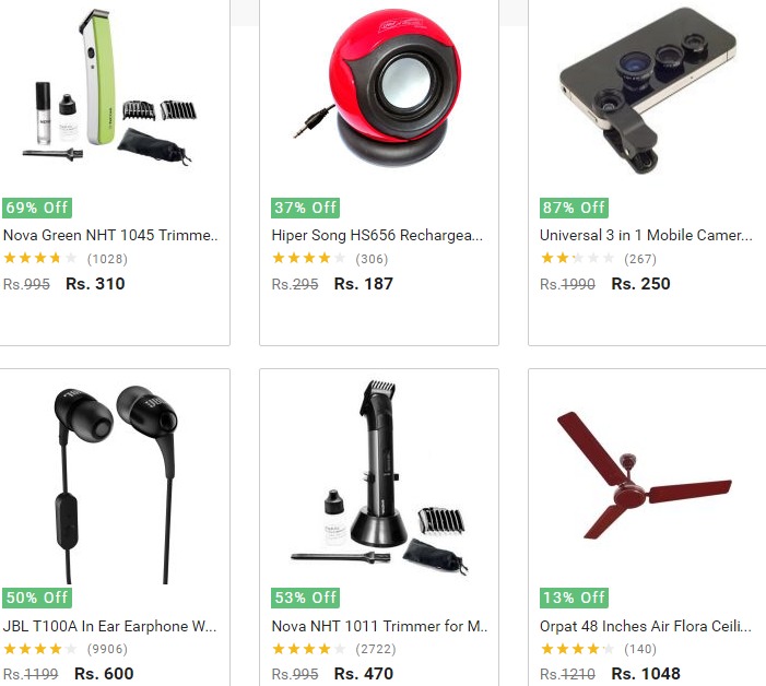 Snapdeal Today’s Best deals of the day 18 april 2016